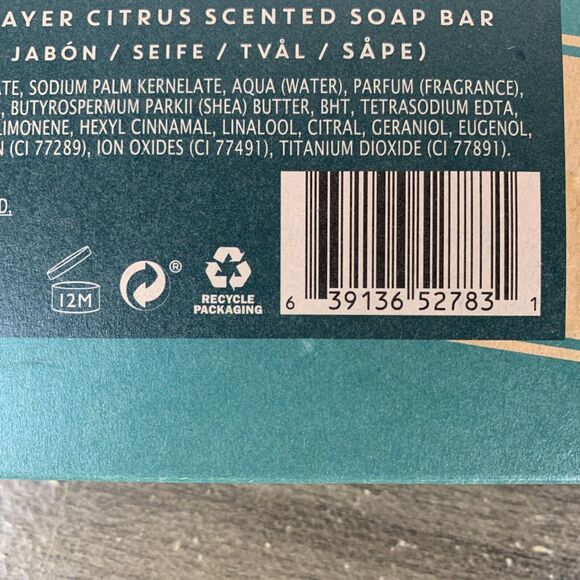 Somerset Toiletry Men's Cleansing Bar Soap For The Player - Citrus Scent 7.05oz - Picture 7 of 11